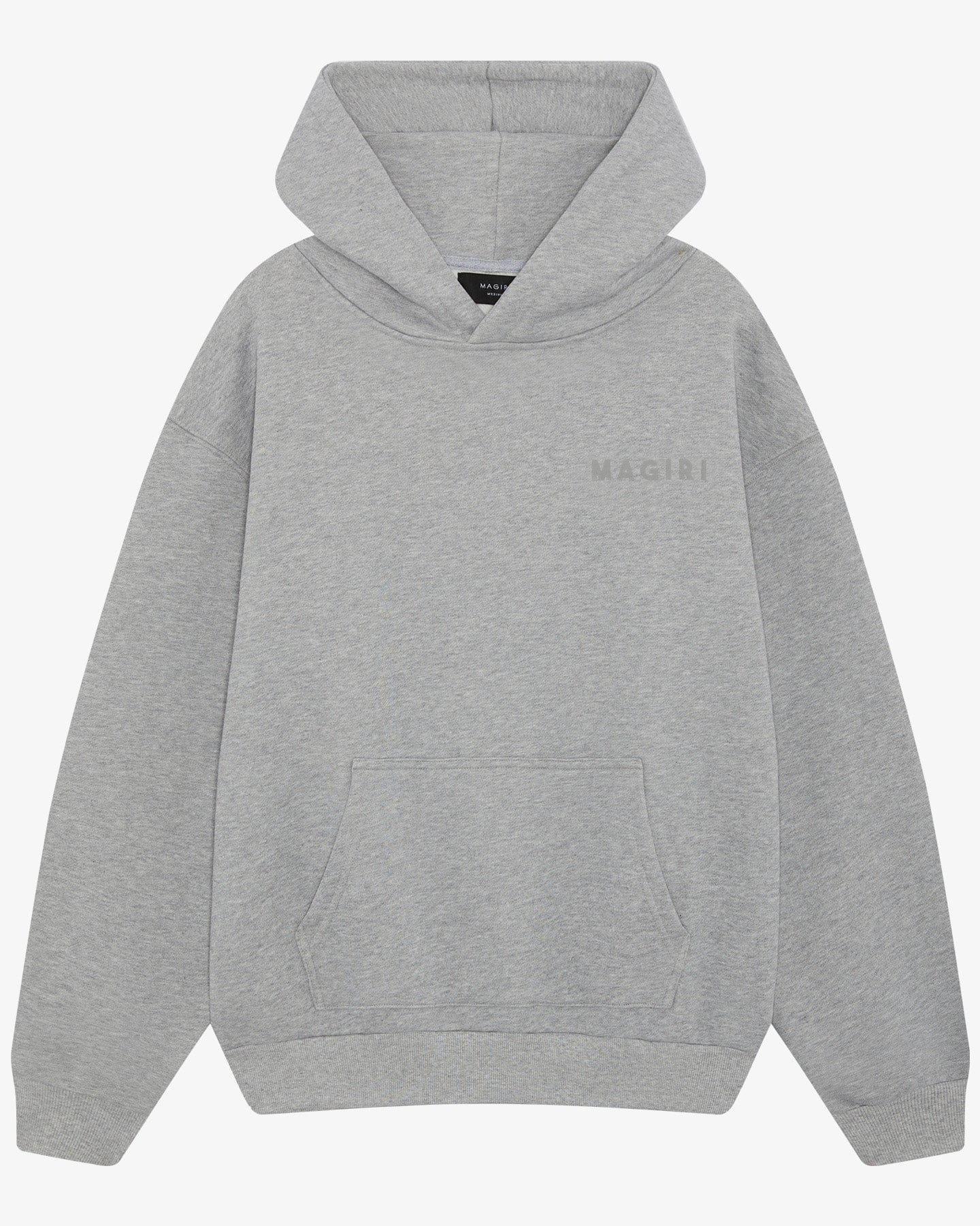 Magiri Core Puff Printed Hoodie 'Grey' — Grey — Size S — Front View