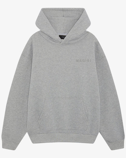 Magiri Core Puff Printed Hoodie 'Grey' — Grey — Size S — Front View