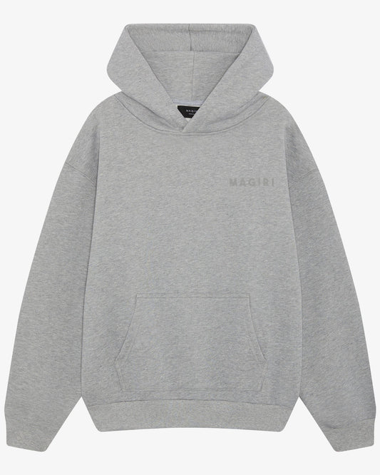 Magiri Core Puff Printed Hoodie 'Grey' — Grey — Size S — Front View