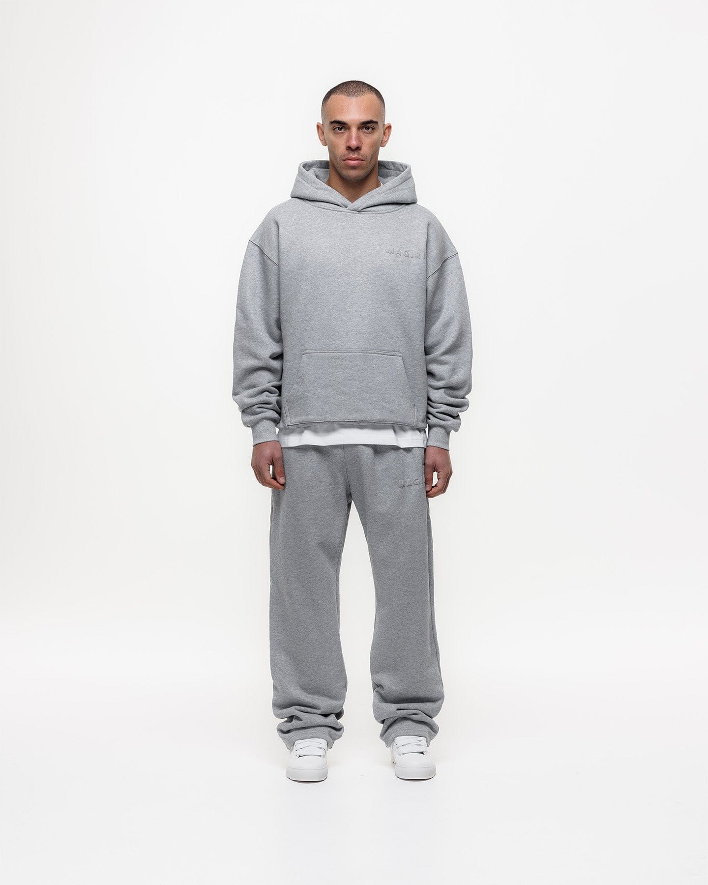 Magiri Core Puff Printed Joggers 'Grey' — Grey — Size S — Back View