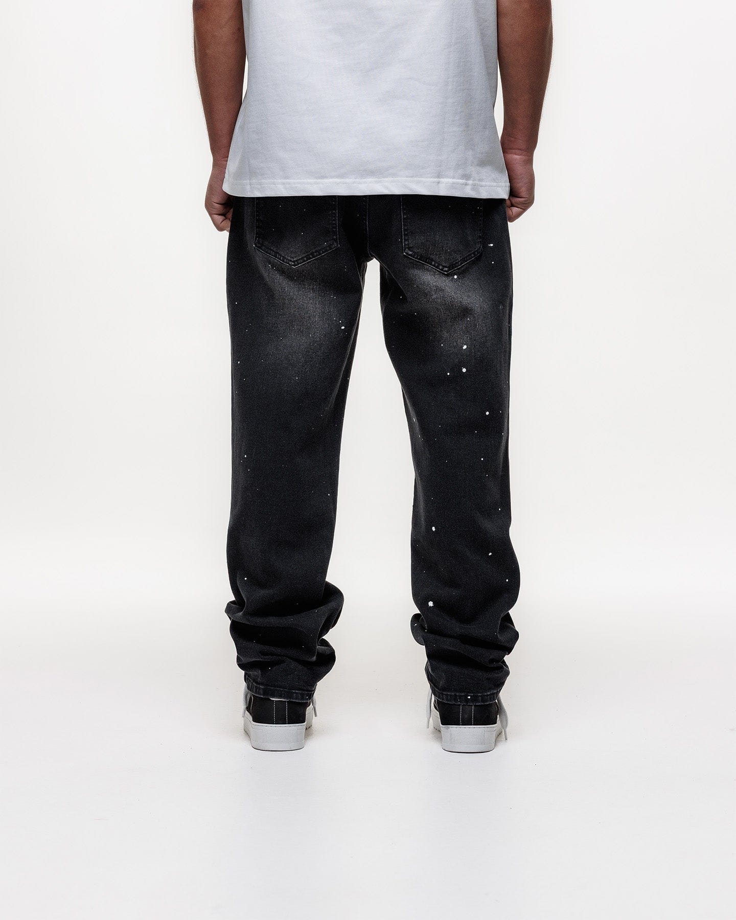 Magiri Core Painted Straight Jeans 'Black' — Black — Size 28 — Lifestyle View