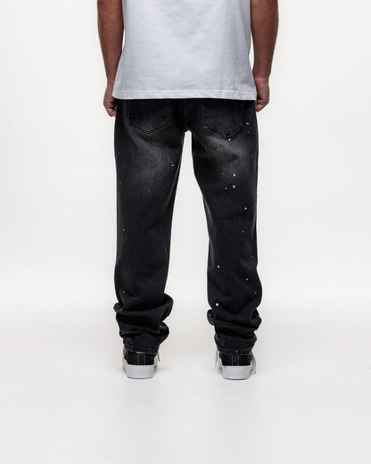 Magiri Core Painted Straight Jeans 'Black' — Black — Size 28 — Lifestyle View