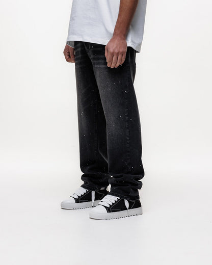 Magiri Core Painted Straight Jeans 'Black' — Black — Size 28 — Detail View