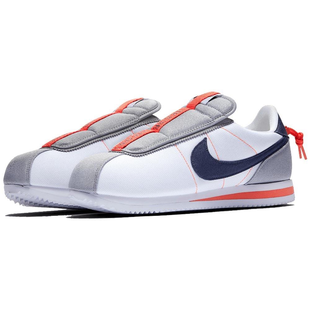 Kendrick Lamar x Nike Cortez Basic Slip White — UK 3 | EU 35.5 | US 3.5 — Side View