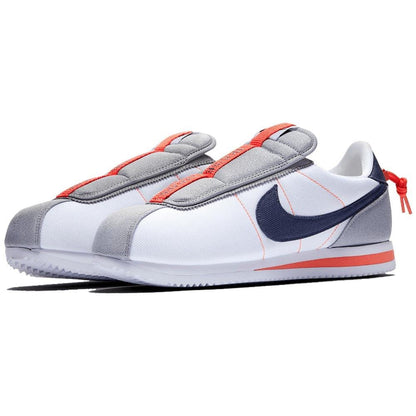 Kendrick Lamar x Nike Cortez Basic Slip White — UK 3 | EU 35.5 | US 3.5 — Side View