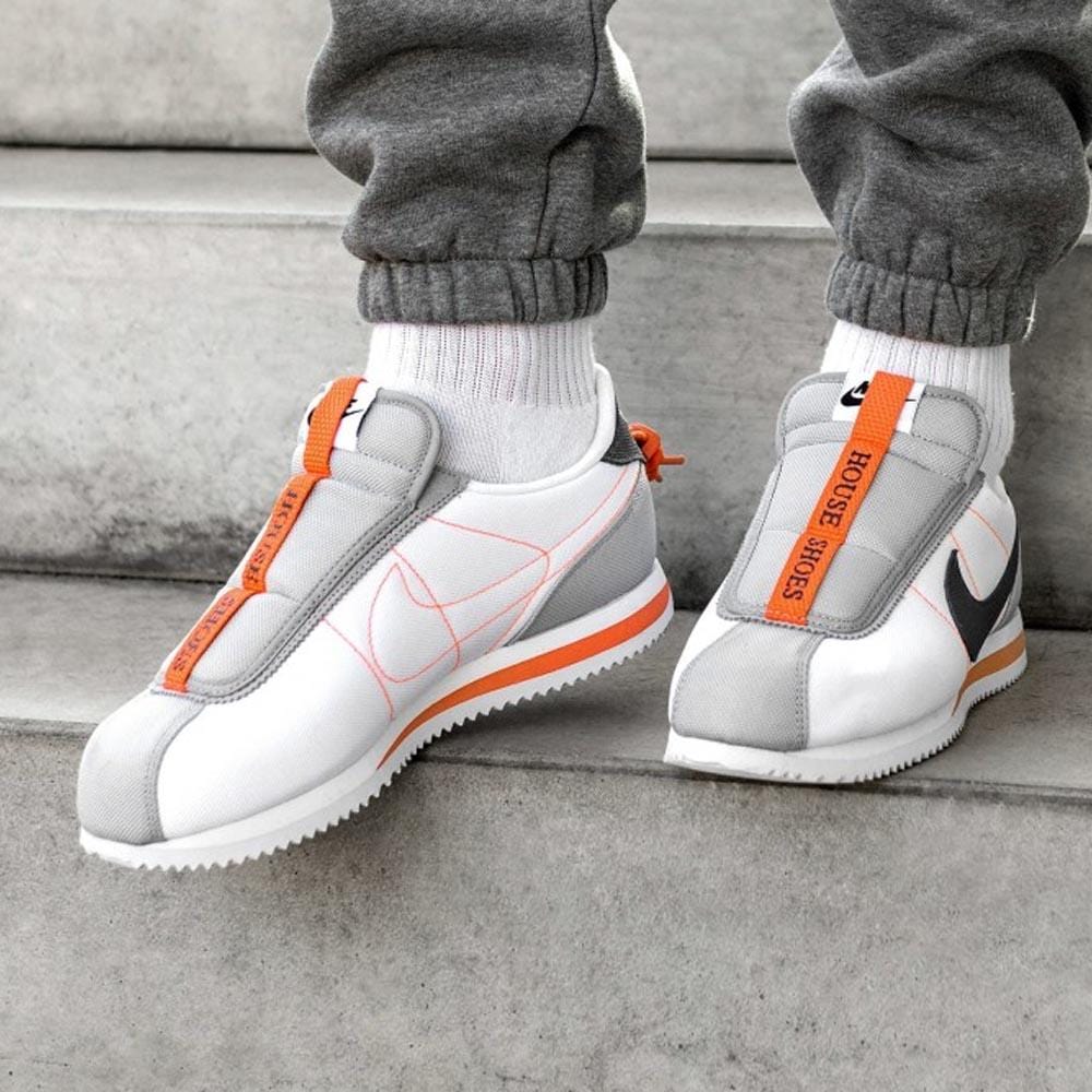 Kendrick Lamar x Nike Cortez Basic Slip White — UK 3 | EU 35.5 | US 3.5 — Back View