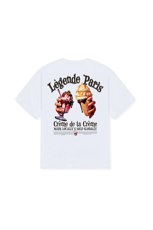 Legende Paris Creme De La Creme T-Shirt - White — XS — Side View