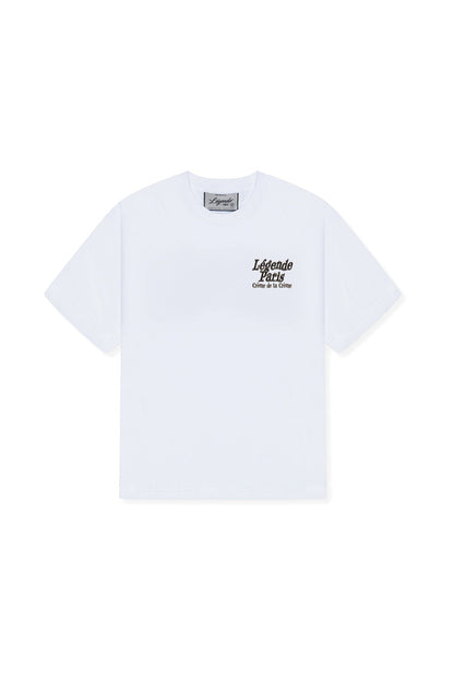 Legende Paris Creme De La Creme T-Shirt - White — XS — Front View