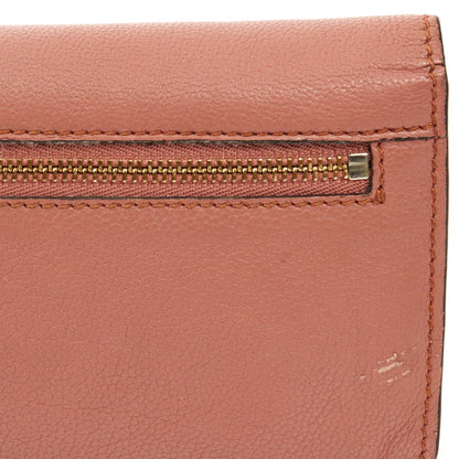 Chloe Purse Elsie Continental Flap Wallet in Nut, Calfskin Leather — Alternate View 8