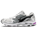 Mizuno Wave Rider 10 Sport 'Snow White Black Slate' — UK 4 | EU 36.5 | US 5 — Front View