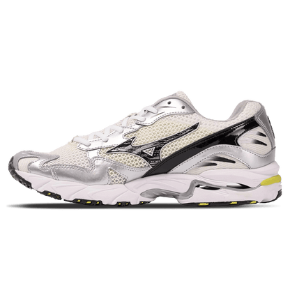 Mizuno Wave Rider 10 Sport 'Snow White Black Sylvan Green' — UK 4 | EU 36.5 | US 5 — Front View
