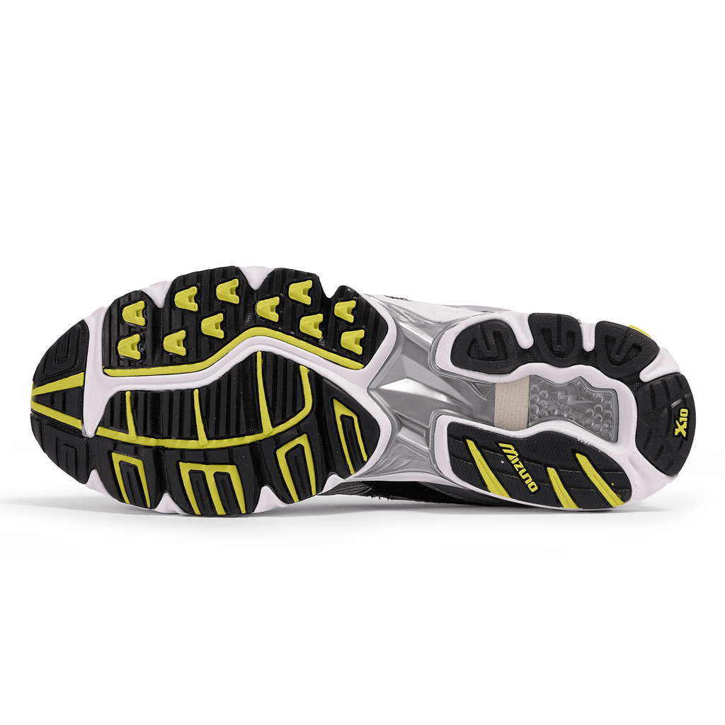 Mizuno Wave Rider 10 Sport 'Snow White Black Sylvan Green' — UK 4 | EU 36.5 | US 5 — Detail View
