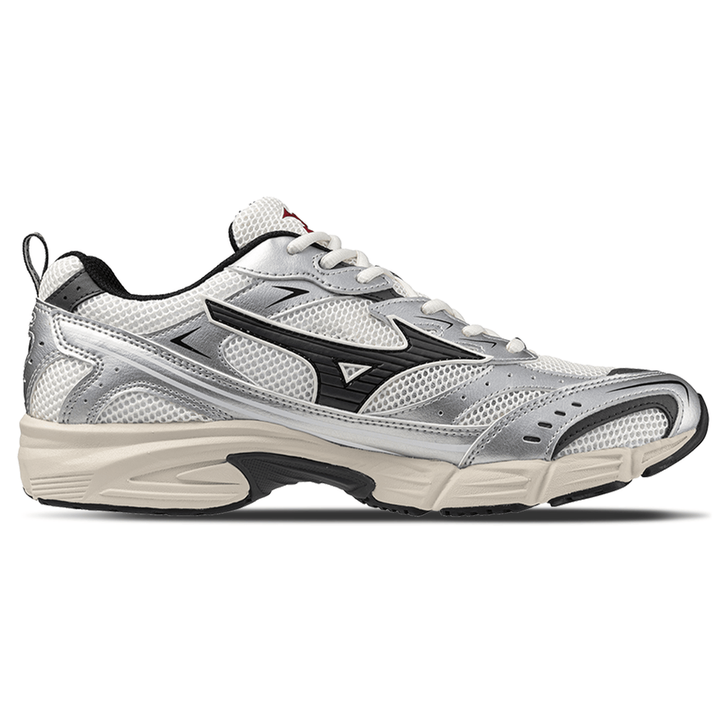 Mizuno MXR Sport 'Snow White Magnet Silver' — UK 4 | EU 36.5 | US 5 — Side View