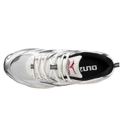 Mizuno MXR Sport 'Snow White Magnet Silver' — UK 4 | EU 36.5 | US 5 — Back View
