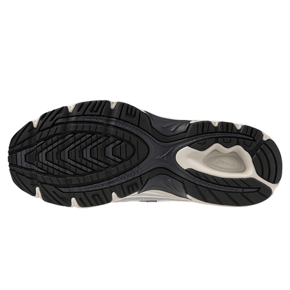 Mizuno MXR Sport 'Snow White Magnet Silver' — UK 4 | EU 36.5 | US 5 — Top View