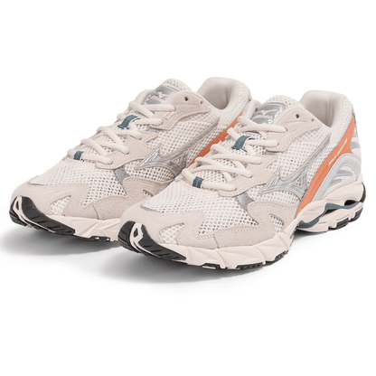 Mizuno Wave Rider 10 Premium 'Snow White Dawn Blue Sun Baked' — UK 4 | EU 36.5 | US 5 — Back View