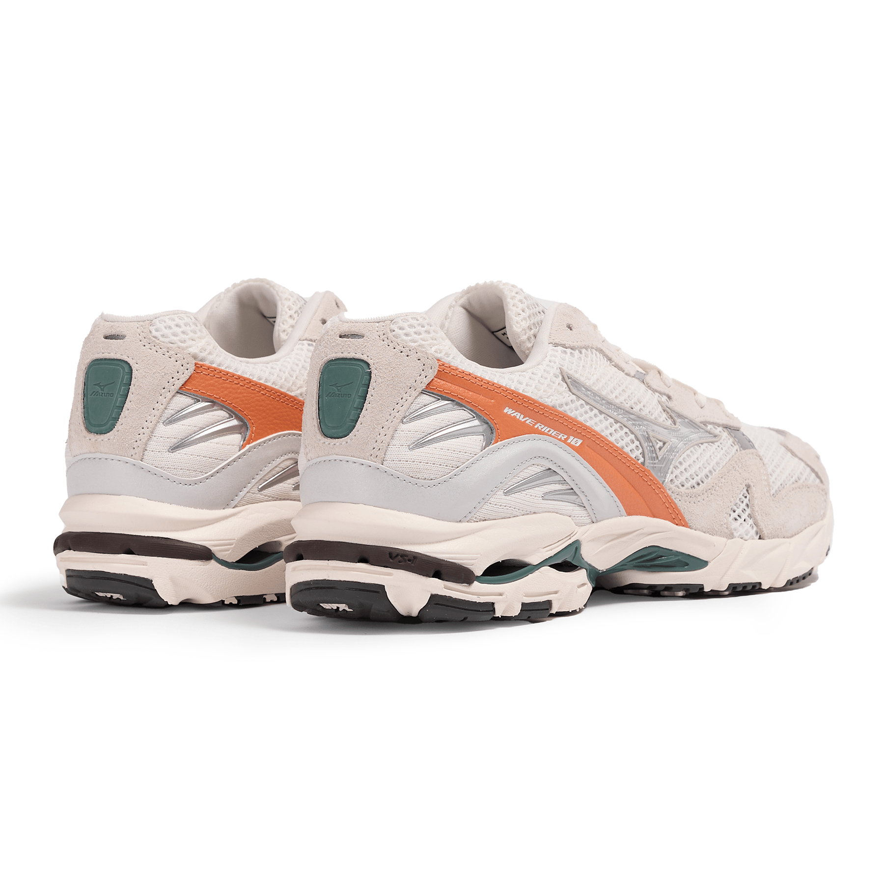 Mizuno Wave Rider 10 Premium 'Snow White Dawn Blue Sun Baked' — UK 4 | EU 36.5 | US 5 — Top View