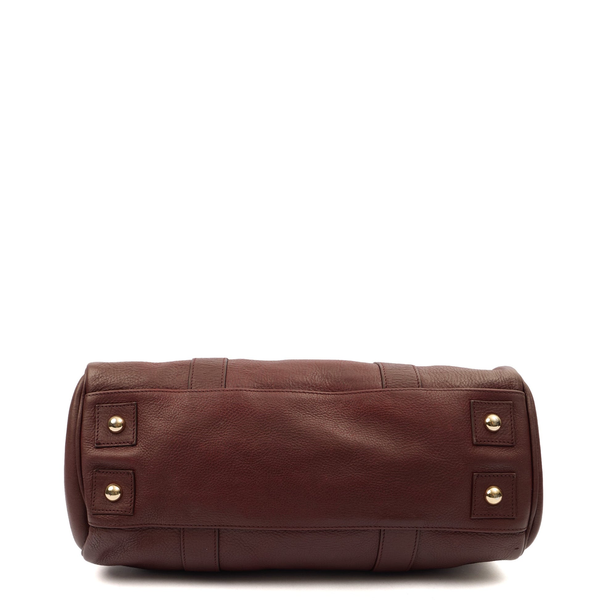 Mulberry Tote Bayswater Heritage in Oxblood, Calfskin Leather — Top View