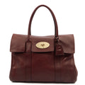 Mulberry Tote Bayswater Heritage in Oxblood, Calfskin Leather — Front View