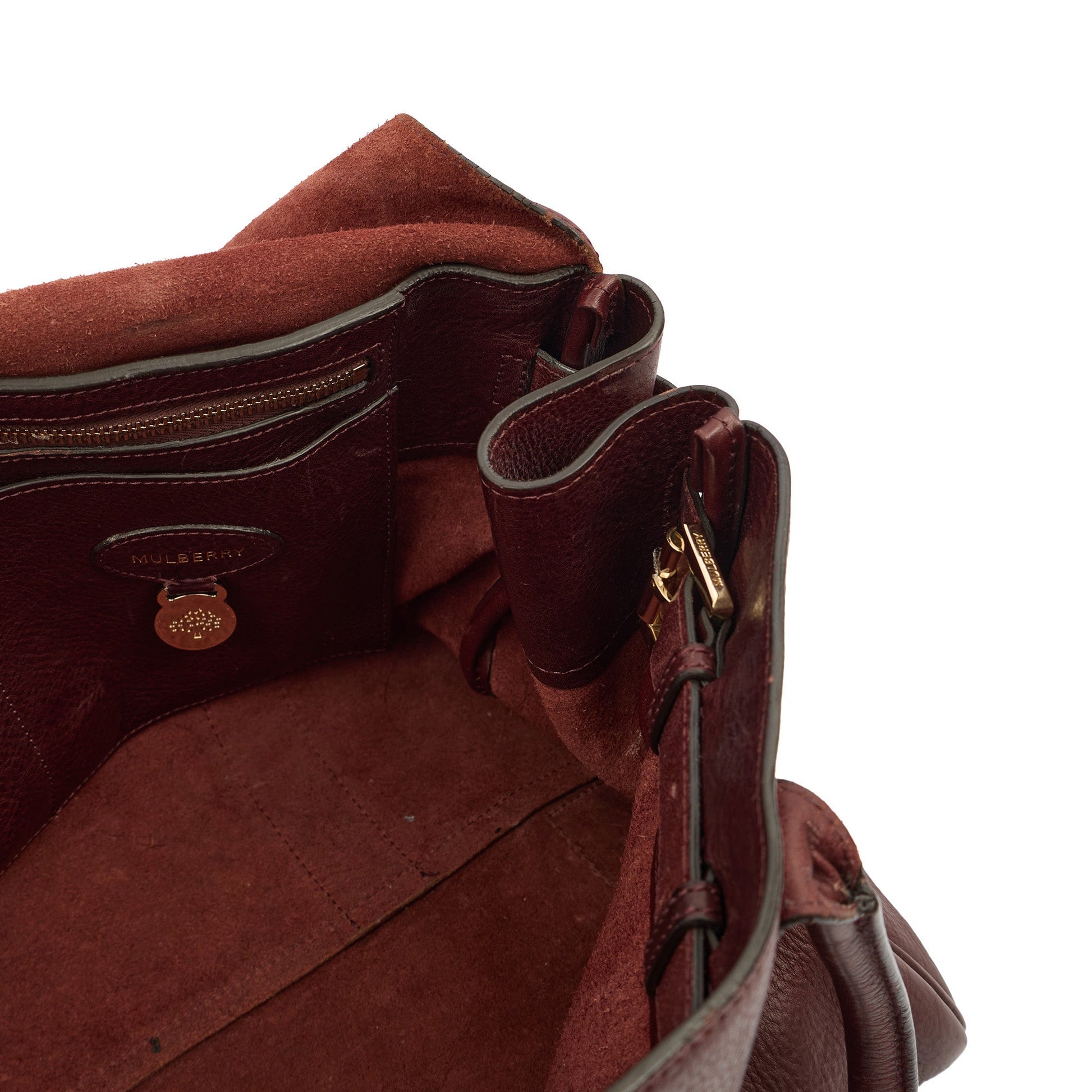 Mulberry Tote Bayswater Heritage in Oxblood, Calfskin Leather — Alternate View 7