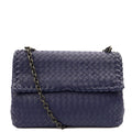 Bottega Veneta Satchel Olimpia - Small in Purple, Leather — Front View