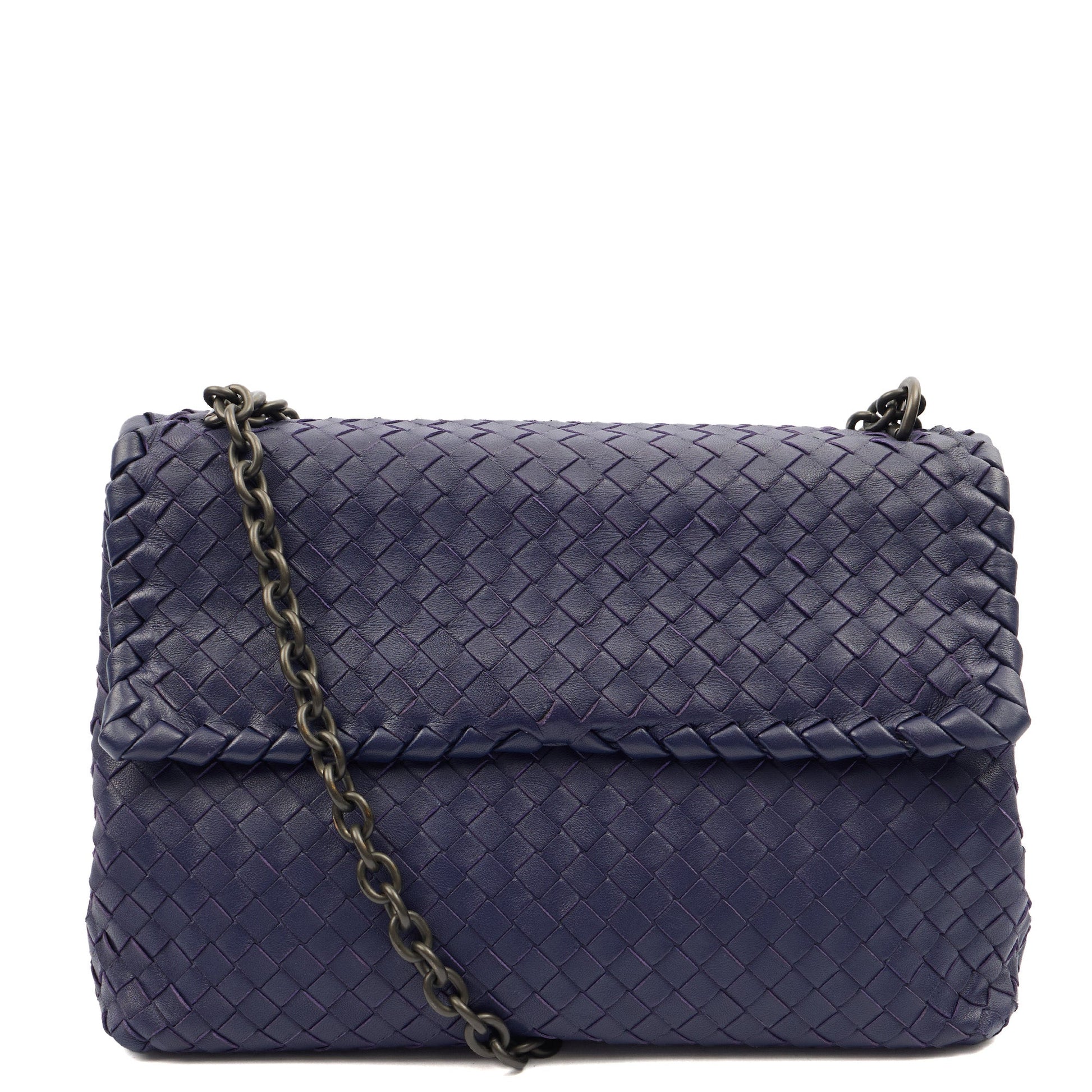 Bottega Veneta Satchel Olimpia - Small in Purple, Leather — Alternate View 8