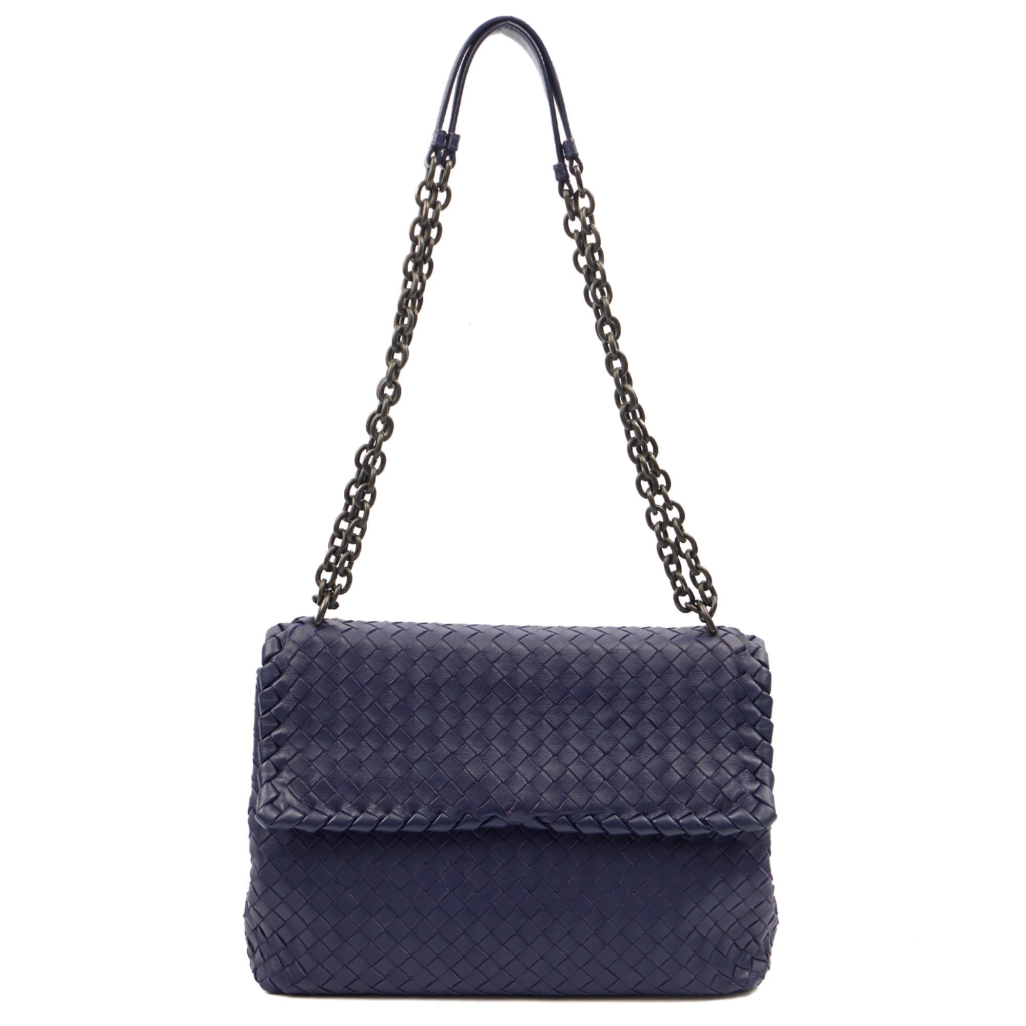 Bottega Veneta Satchel Olimpia - Small in Purple, Leather — Alternate View 12