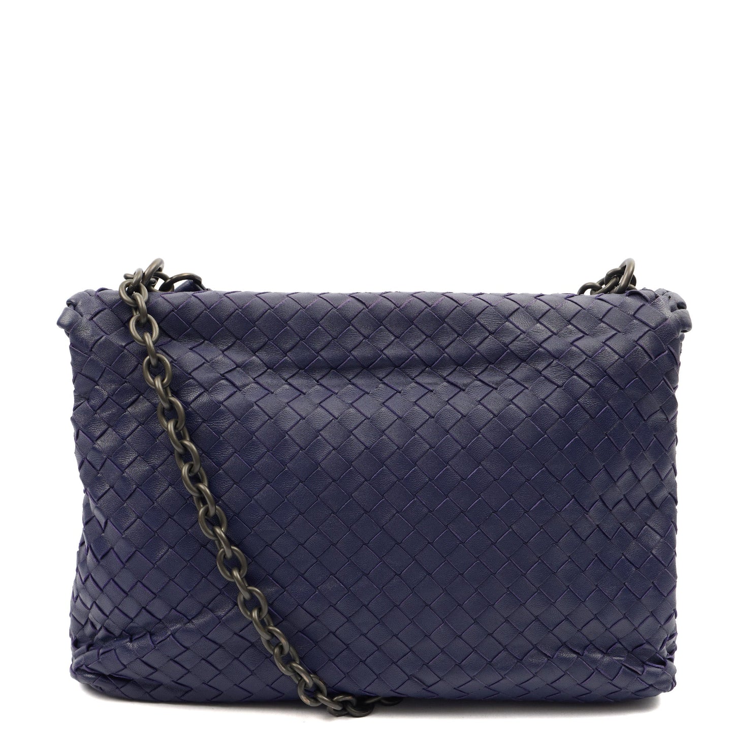 Bottega Veneta Satchel Olimpia - Small in Purple, Leather — Back View