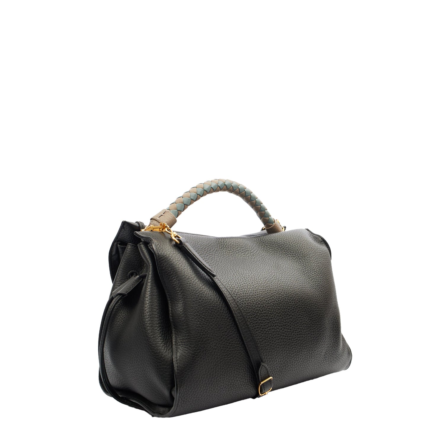 Mulberry Cross Body Iris - Large in Black, Leather — Side View