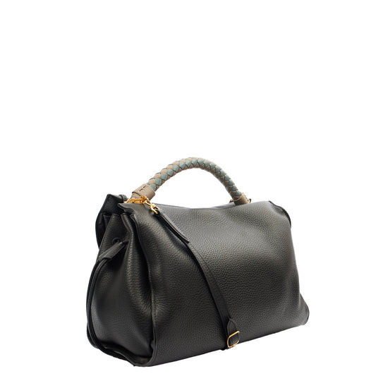 Mulberry Cross Body Iris - Large in Black, Leather — Side View