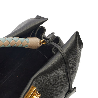 Mulberry Cross Body Iris - Large in Black, Leather — Detail View