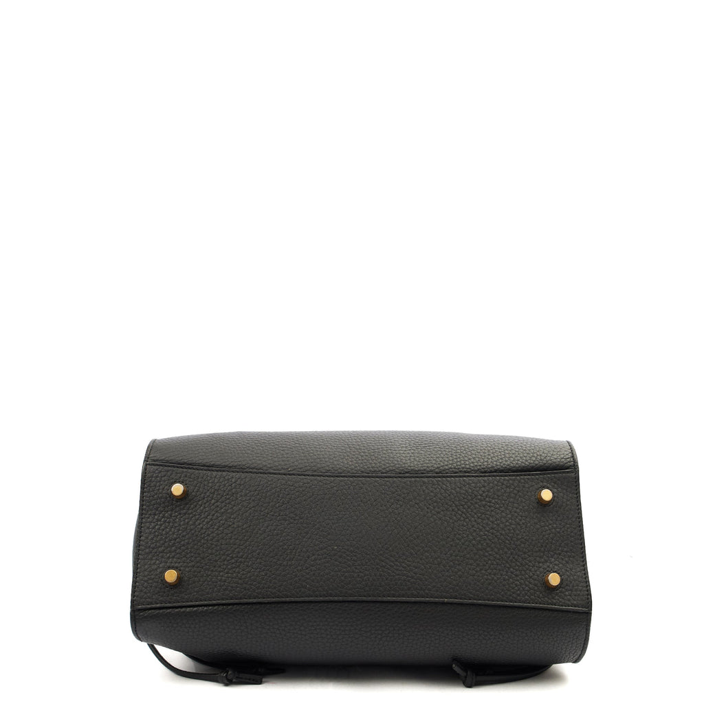 Mulberry Cross Body Iris - Large in Black, Leather — Top View
