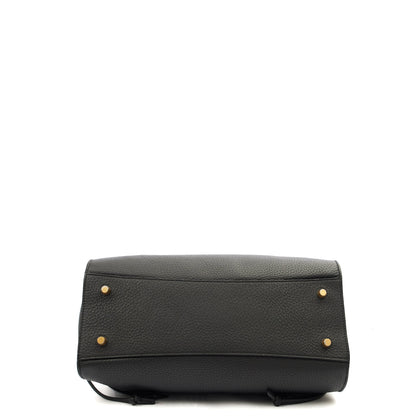 Mulberry Cross Body Iris - Large in Black, Leather — Top View