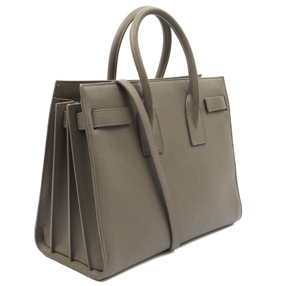 Saint Laurent Tote Sac de Jour in Grey, Calfskin Leather — Alternate View 8