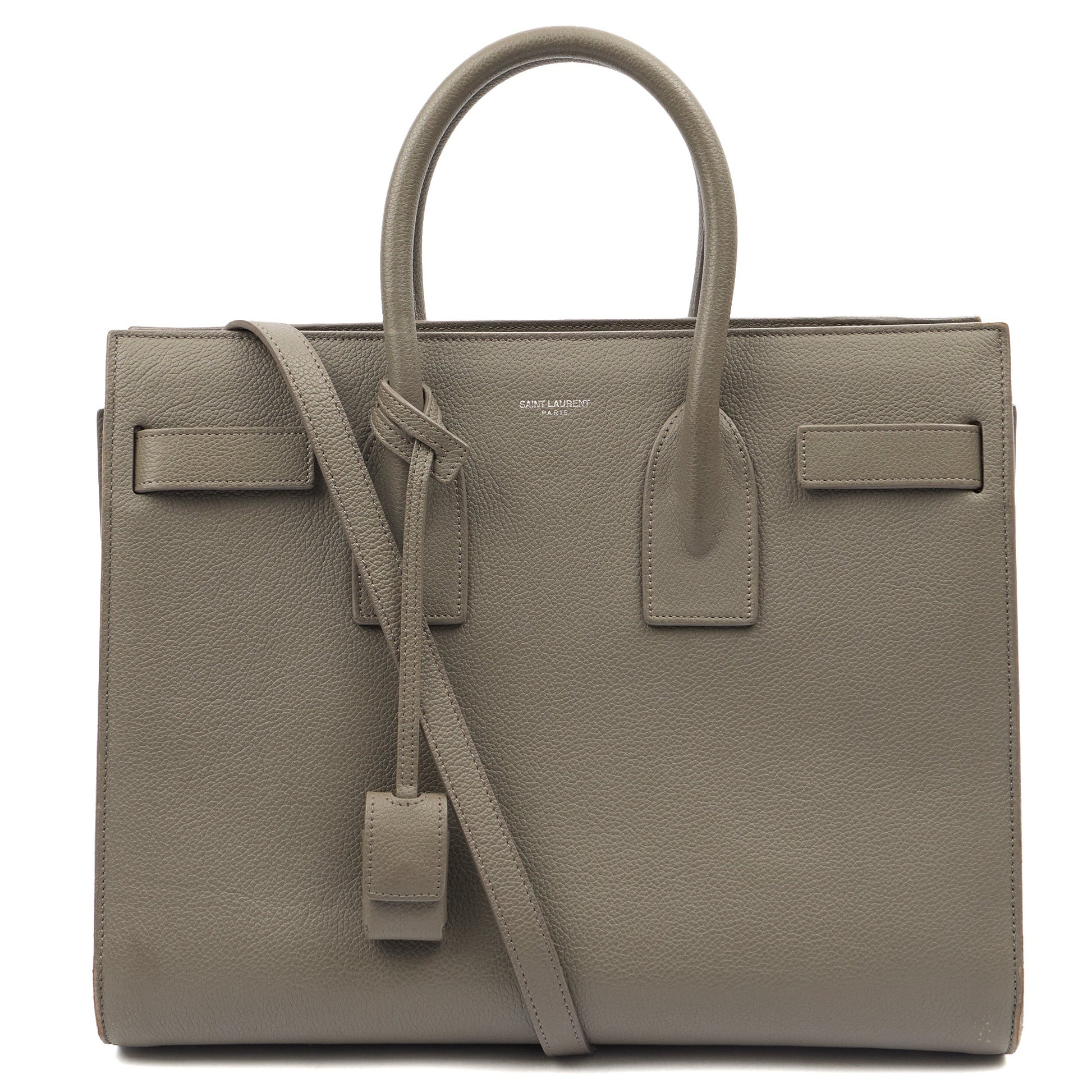Saint Laurent Tote Sac de Jour in Grey, Calfskin Leather — Alternate View 7