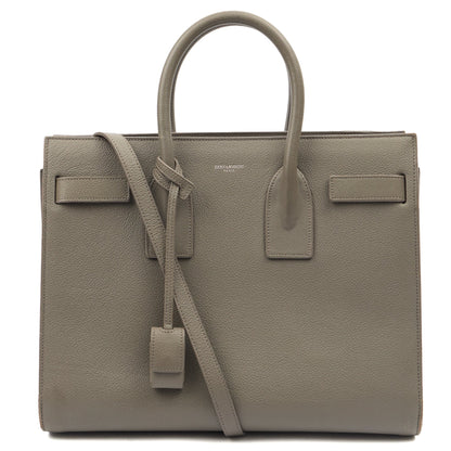 Saint Laurent Tote Sac de Jour in Grey, Calfskin Leather — Alternate View 13
