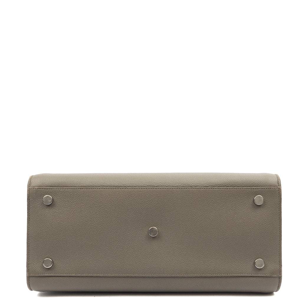 Saint Laurent Tote Sac de Jour in Grey, Calfskin Leather — Top View