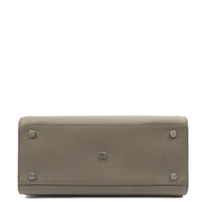 Saint Laurent Tote Sac de Jour in Grey, Calfskin Leather — Top View