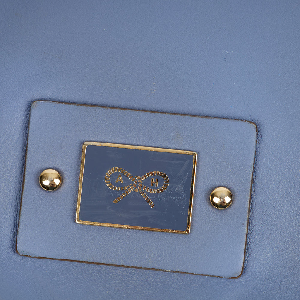 Anya Hindmarch Shoulder Bag in Purple, Leather — Lifestyle View