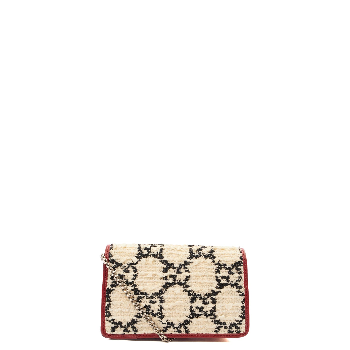 Gucci Mini Bag Dionysus - Super Mini in White, Fabric — Back View