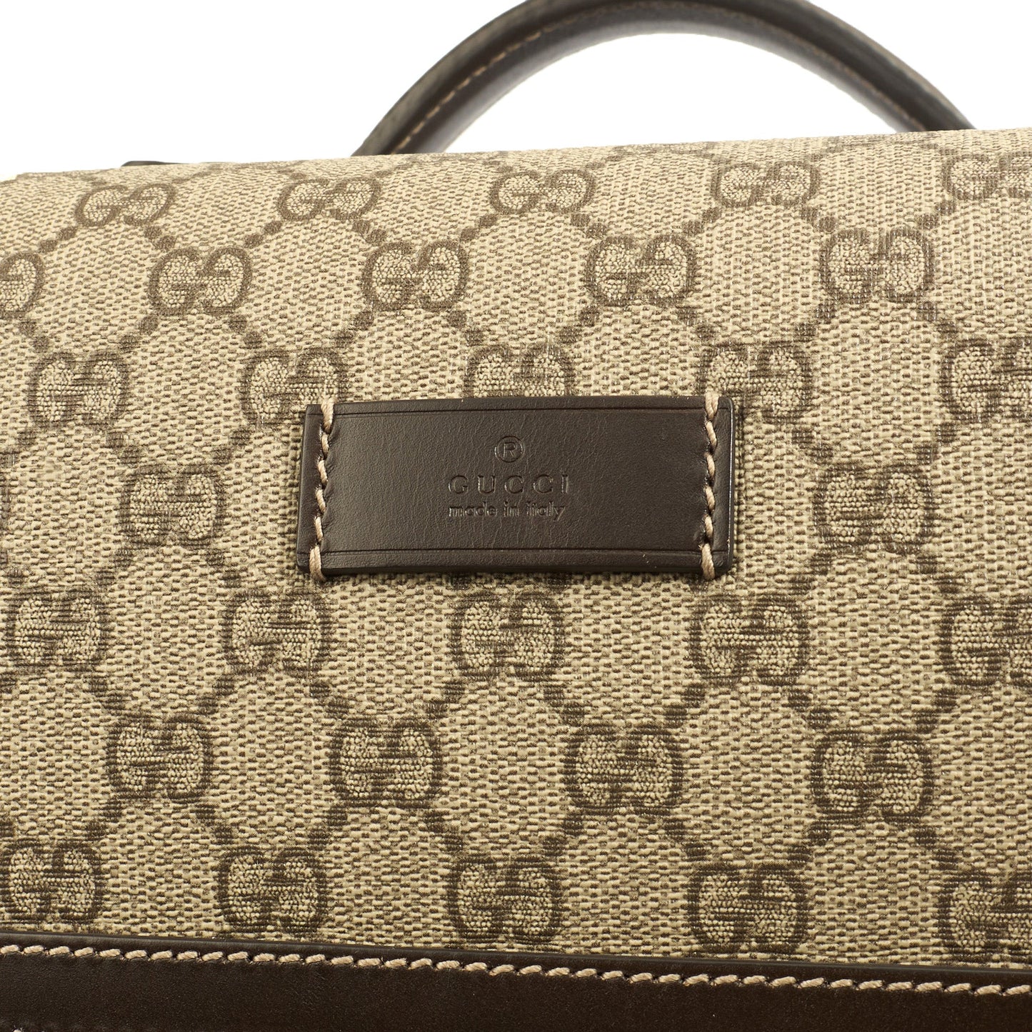 Gucci Wheeled Savoy Suitcase in Neutral, Leather — Lifestyle View