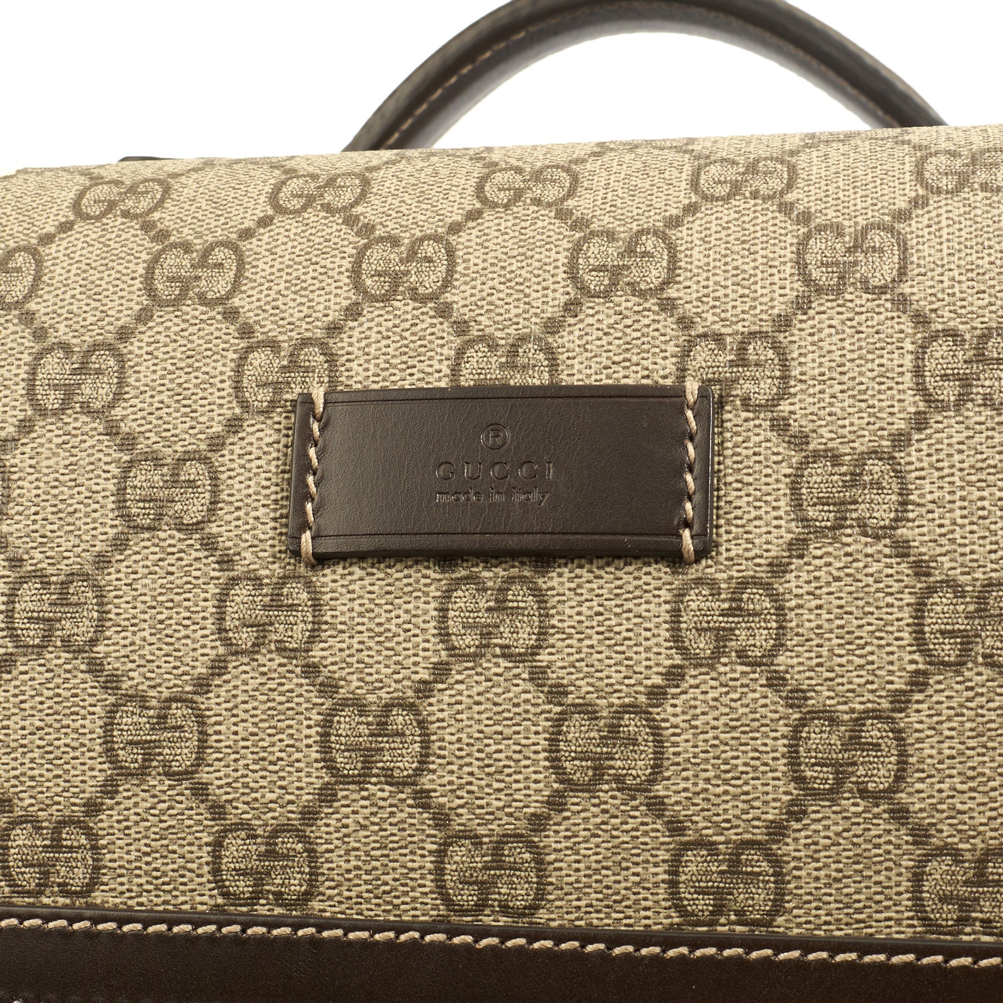 Gucci Wheeled Savoy Suitcase in Neutral, Leather — Lifestyle View