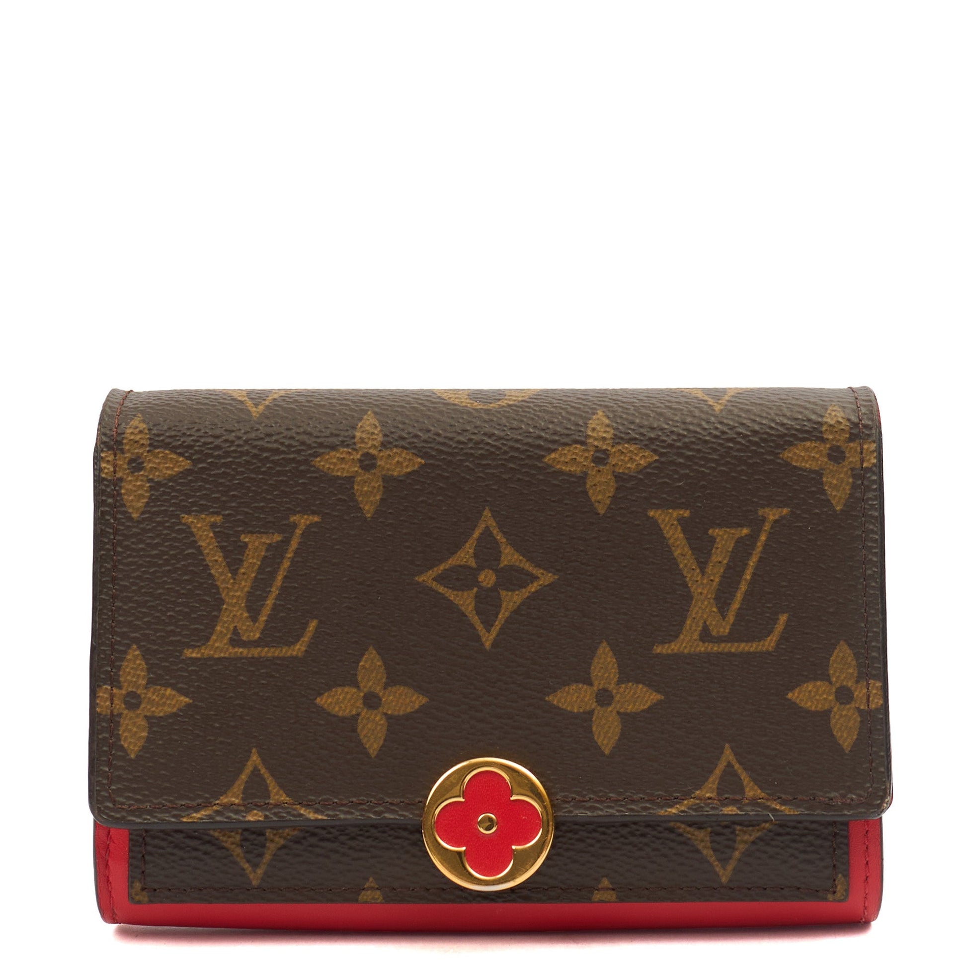 Louis Vuitton Purse Flore Compact Wallet in Monogram, Canvas — Alternate View 8