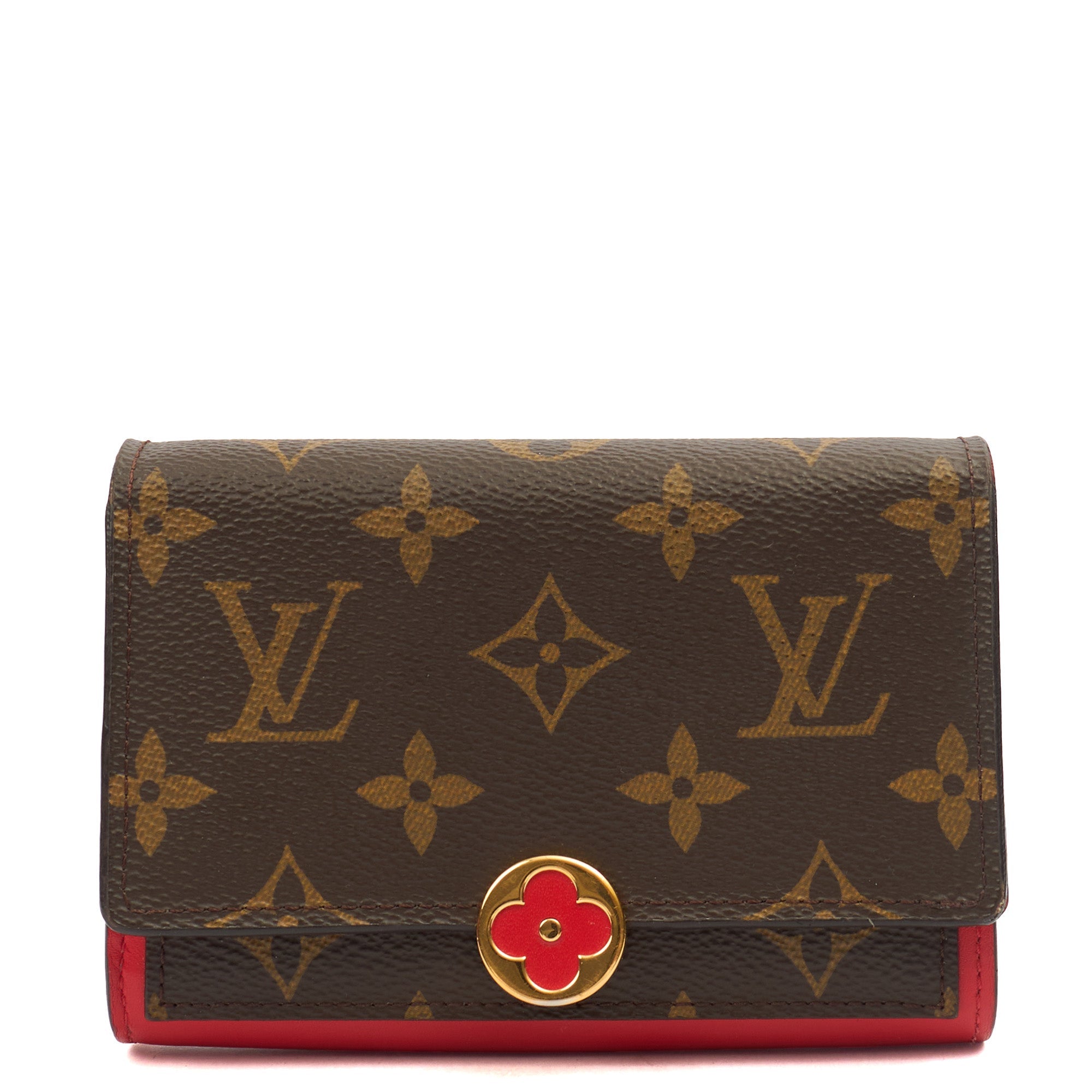 Louis Vuitton Purse Flore Compact Wallet in Monogram, Canvas — Alternate View 8