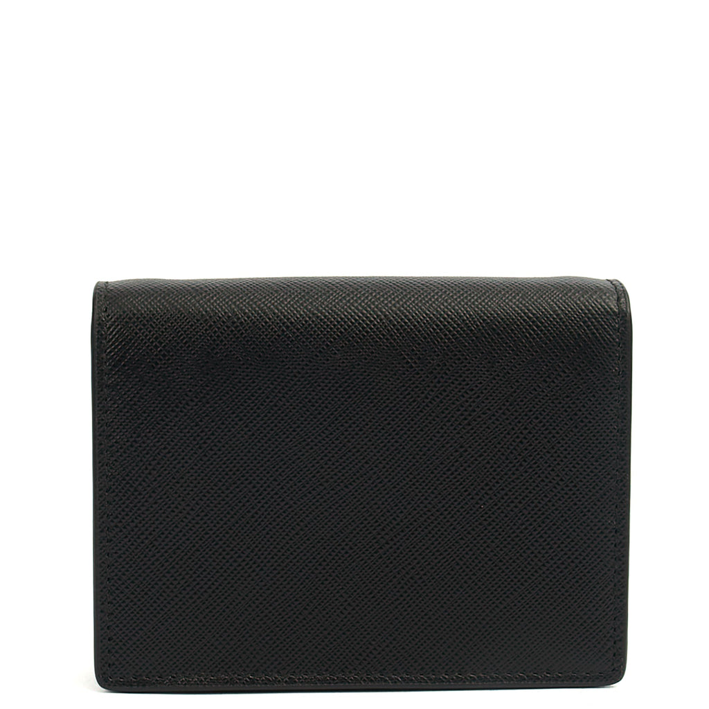 Prada Cross Body Saffiano Crossbody - Mini in Black, Calfskin — Top View