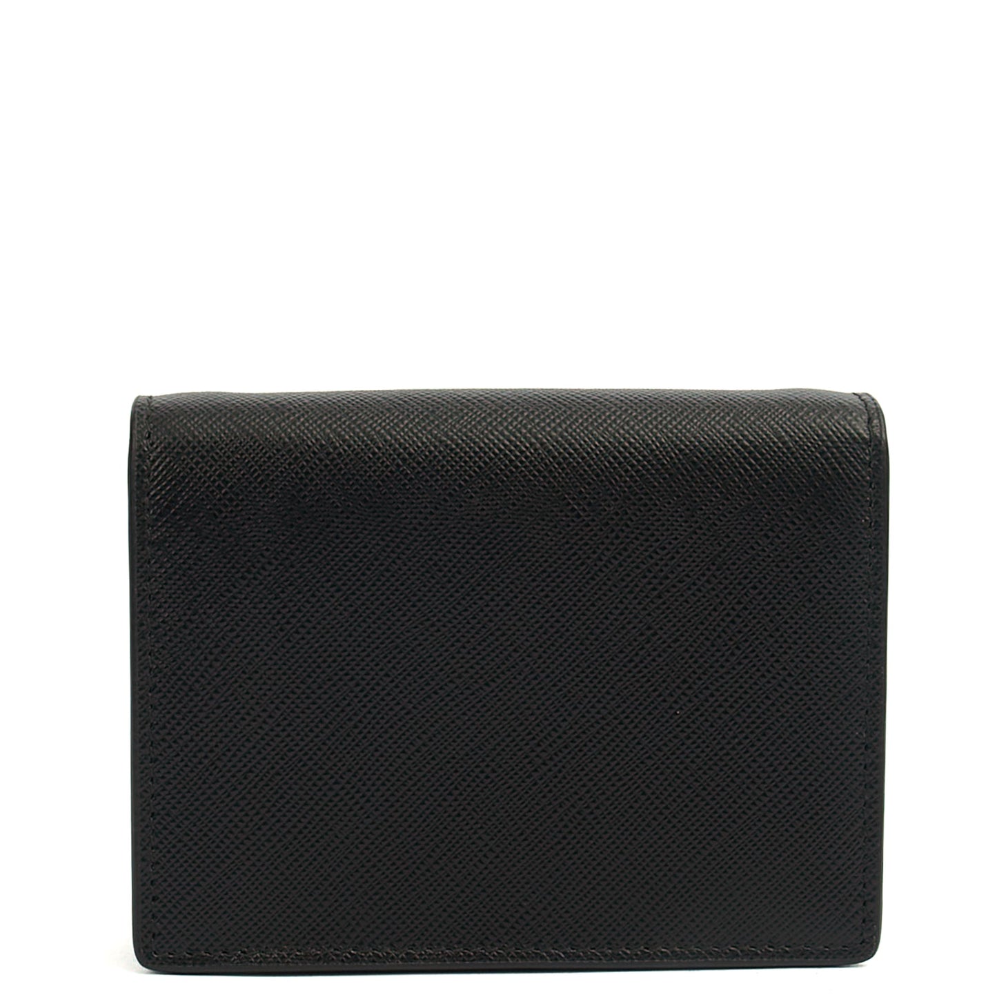 Prada Cross Body Saffiano Crossbody - Mini in Black, Calfskin — Top View