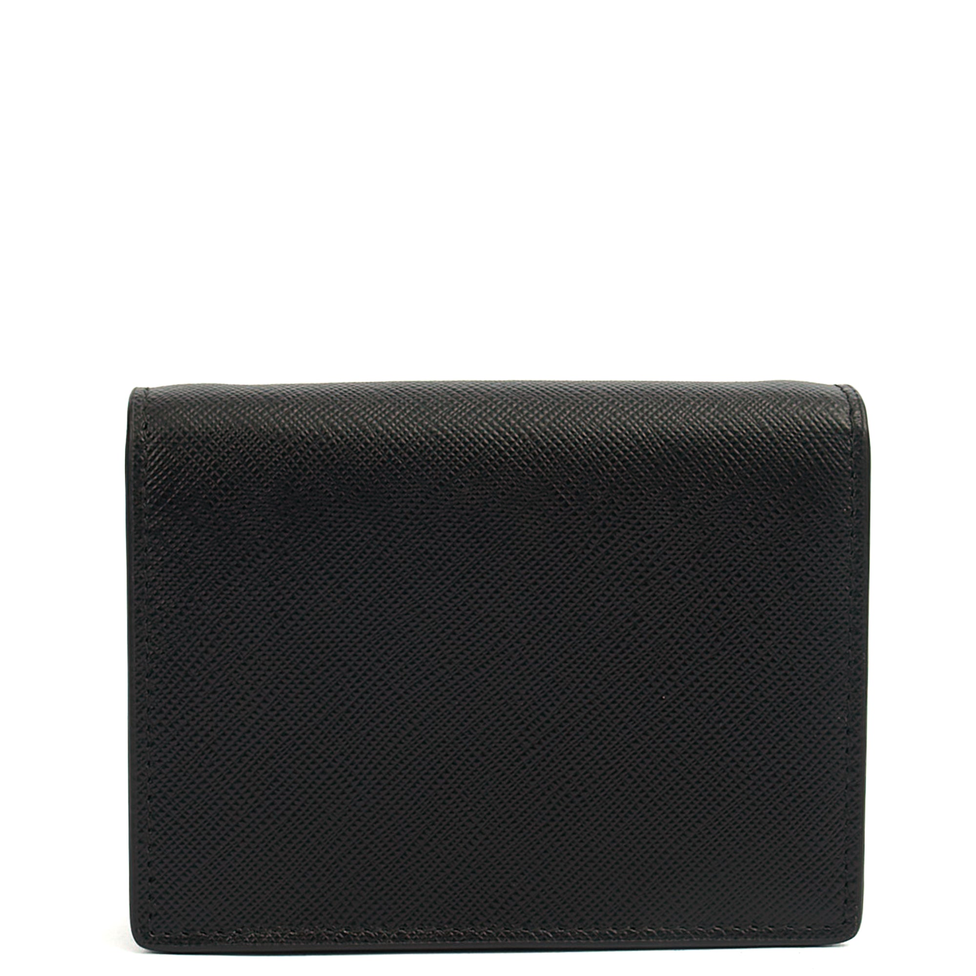 Prada Cross Body Saffiano Crossbody - Mini in Black, Calfskin — Top View