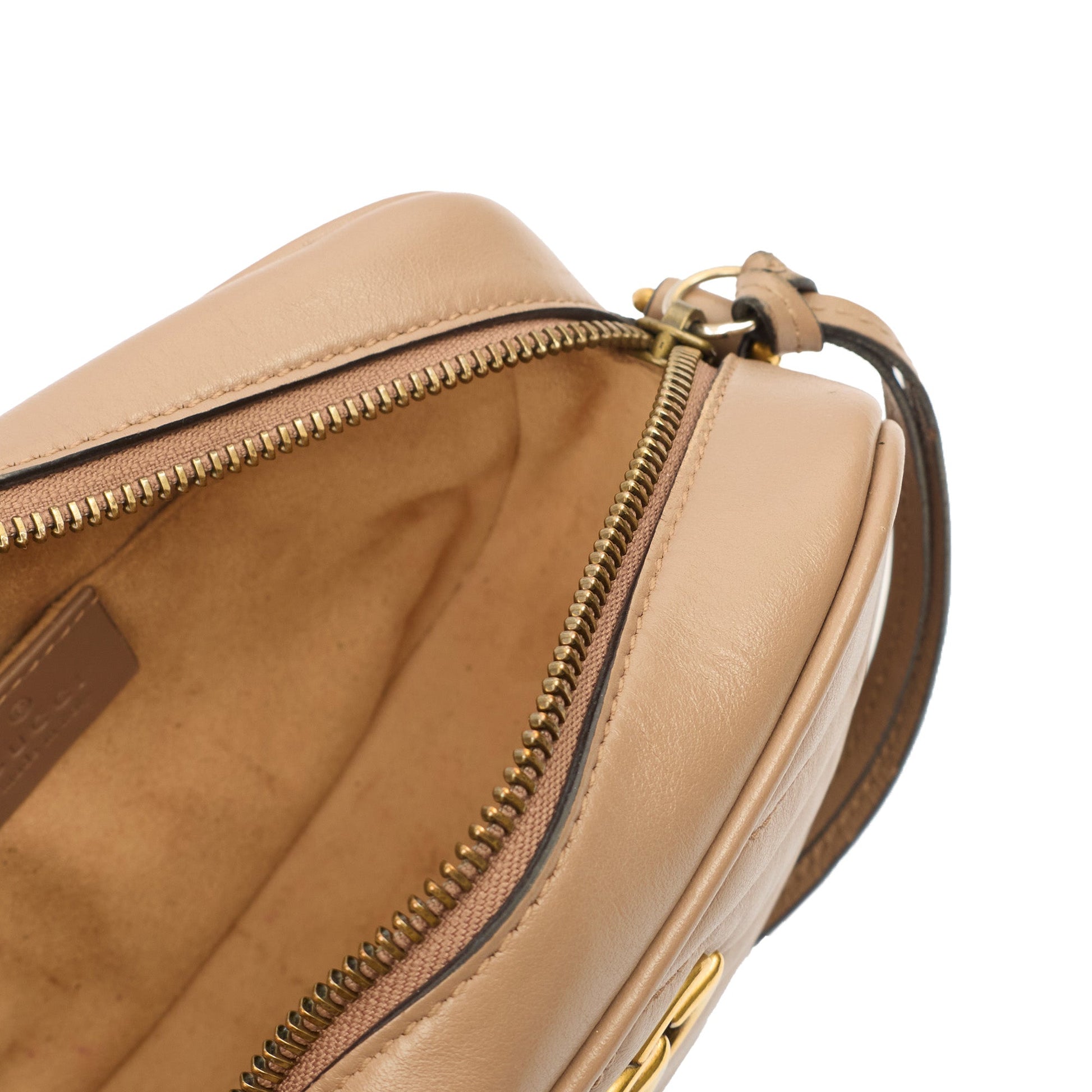 Gucci Shoulder Bag Marmont Shoulder Bag - Mini in Brown, Leather — Detail View