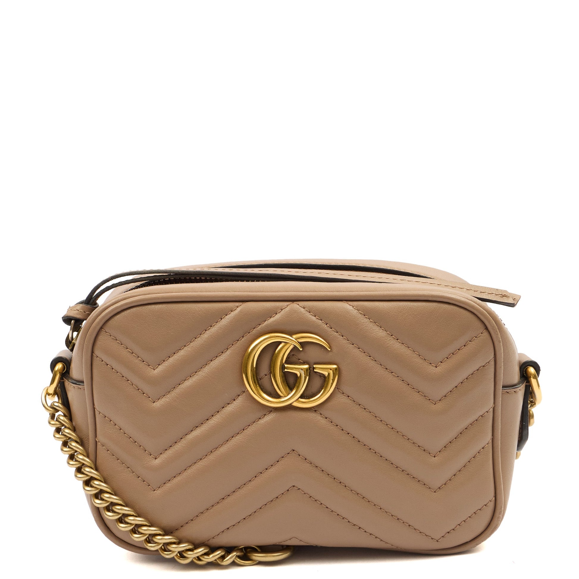 Gucci Shoulder Bag Marmont Shoulder Bag - Mini in Brown, Leather — Alternate View 7