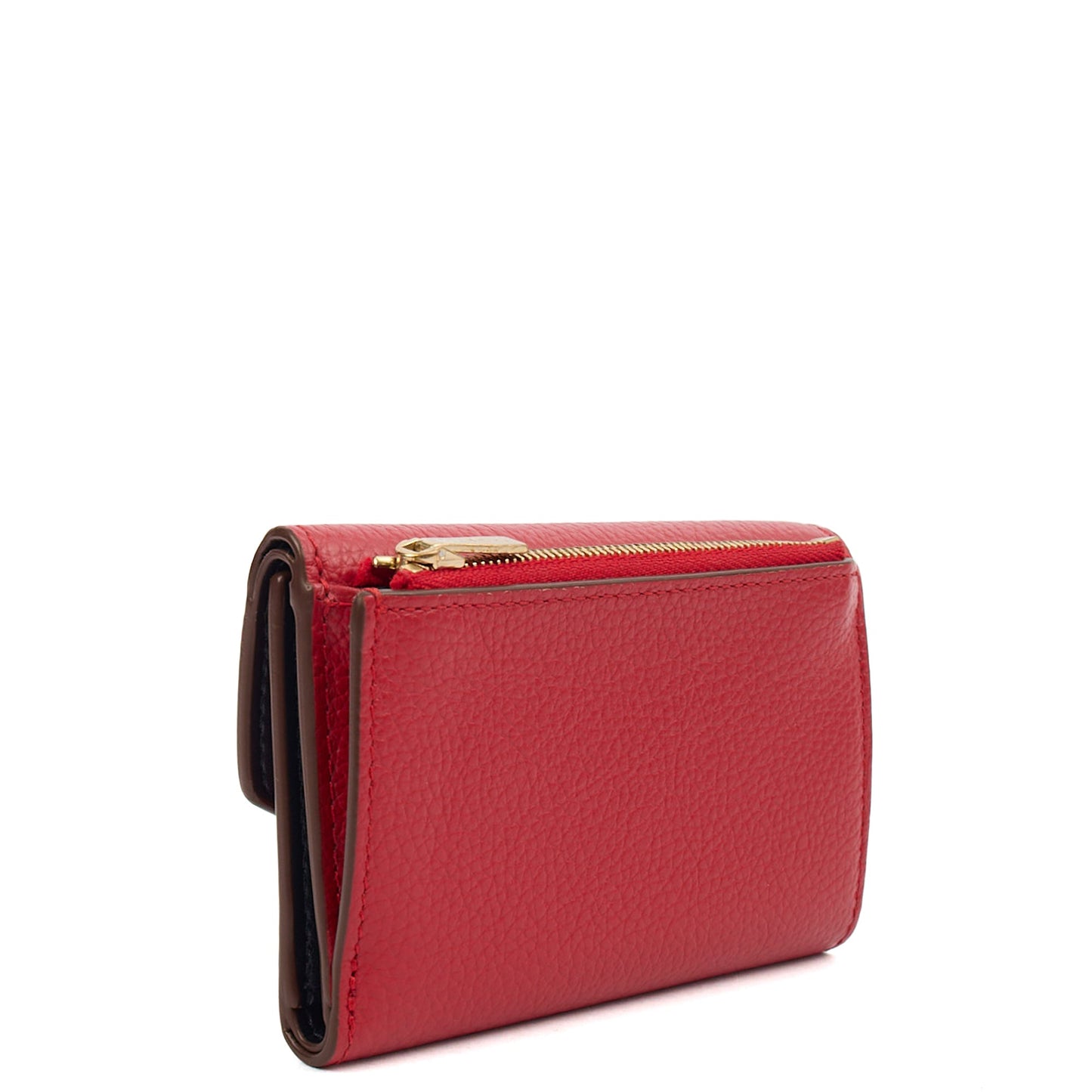 Mulberry Wallet Darley Wallet in Scarlet Red, Calfskin Leather — Back View